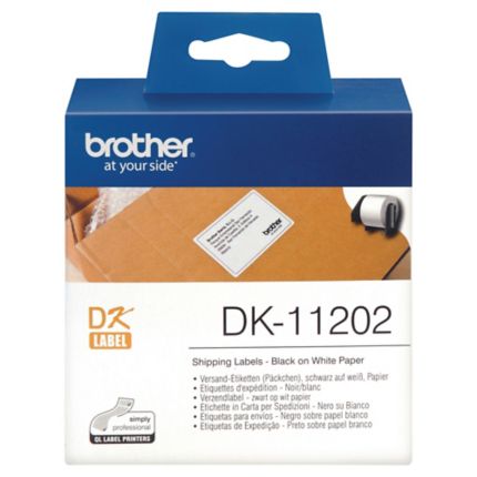 Etiketrulle Brother, fragtlabel til QL700/QL1100, 100 mm, 300