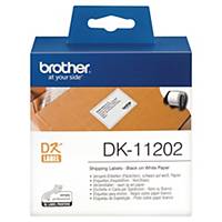 Brother DK11202 Shipping Label 62mm x 100mm - Roll of 300 Labels