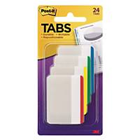 Post-it 686F-1 Durable Filing Tabs 4 Colors 2 inch x 1.5 inch