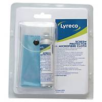 Kit de nettoyage Lyreco pour écran - chiffon microfibre + spray protecteur 25 ml