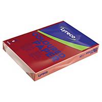 LYRECO INTENSE COLOURED PAPER A3 80G RED - REAM OF 500 SHEETS