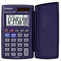 Casio HS-8VER pocket calculator with cover blue - 8 numbers