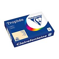 Clairefontaine Trophée 1787 papier couleur A4 80g chamois - ram. de 500 flls