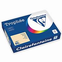 Clairef. Multifunktionspapier Trophée 1787C, A4, 80 g/m², chamois, pas. 500Bl