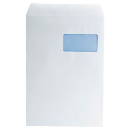Pochette blanche 320 x 430 mm 120g sans fenêtre - dos carton - autocollante  bande protectrice - Lot de 100 - Enveloppes et Pochettes  d'expéditionfavorable à acheter dans notre magasin