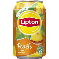 Soda Lipton Ice Tea peach, le paquet de 24 canettes de 33 cl