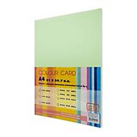 SB COLOURED CARDBOARD A4 120G - GREEN - PACK OF 250 SHEETS