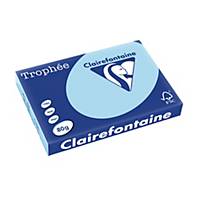 Barevný papír Clairefontaine Trophée, A3, 80 g/m², světle modrý