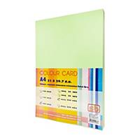 SB COLOURED CARDBOARD A4 180G - GREEN - PACK OF 200 SHEETS