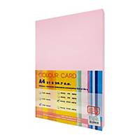 SB COLOURED CARDBOARD A4 180G - PINK - PACK OF 200 SHEETS