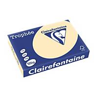 Clairefontaine Trophee 1203C buff A4 paper, 120 gsm, per ream of 250 sheets