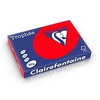 Clairefontaine Trophée 8375 gekleurd A3 papier, 80 g, koraalrood, per 500 vel