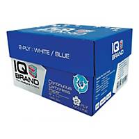 IQ CARBONLESS CONTINUOUS PAPER 2 PLY 9   X 11   -BOX OF 1,000 SHEETS