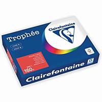 Clairef. Multifunktionspapier Trophée 1004C, A4, 160 g/m², korallrot, int. 250Bl