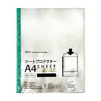ORCA PUNCHED POCKET A4 11 HOLE 50 MI GREEN - PACK OF 20