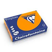 Clairefontaine Trophée 1761 gekleurd A4 papier, 80 g, feloranje, per 500 vel