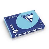 Clairefontaine Trophee 1889 sky blue A3 paper, 80 gsm, per ream of 500 sheets