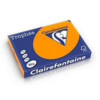 Clairefontaine Trophée 1762 gekleurd A3 papier, 80 g, feloranje, per 500 vel