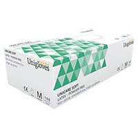 Gants usage unique Unigloves Unicare Soft GS0014 - latex - taille L - 100 gants