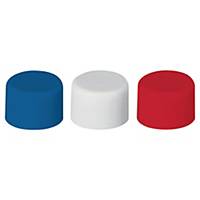 Lyreco mágnes, vegyes színek, 10 mm, 20 darab/csomag