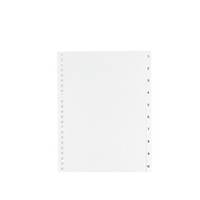 IndX numerical dividers 10 tabs cardboard 23-holes