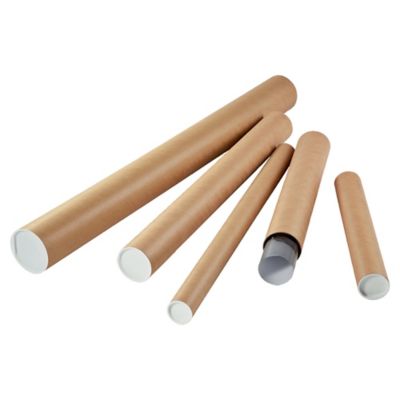 Stevige Kartonnen Verzendkoker 1 Meter (10 cm) met Witte Kunststof Einddeksels – Ideaal voor Posters, Tekeningen en Prints - Westland Verpakkingen