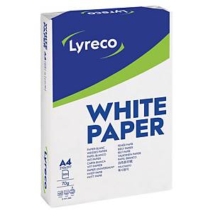LYRECO COPY PAPER A4 70G - WHITE - REAM OF 500 SHEETS