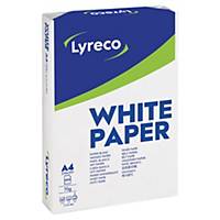 Lyreco A4 White Paper 70gsm - Box of 5 Reams (5 X 500 Sheets)