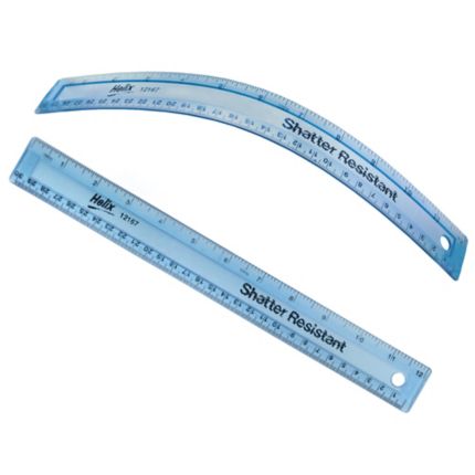Ruler 12 inch shatter-proof Best In Class, Pala Supply Company
