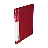 Data Base MT-20 Clear Display Book 20 Pockets A4 Red