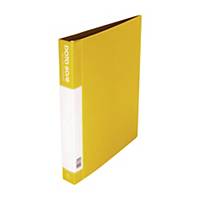Data Base 3020 Refillable Clear Book 20 Pockets A4 Yellow