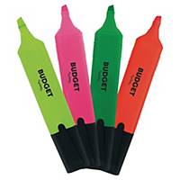 Lyreco Budget text marker, assorted colours, pocket of 4
