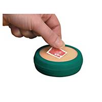 Humecteur de doigt avec éponge en caoutchouc Lyreco, 80 mm, vert/blanc