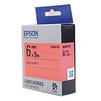 EPSON SC6R LX-TAPE 6MM RED/BLACK