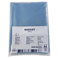 LYRECO BUDGET A4 CARD HOLDER POCKETS 130 MICRONS - PACK OF 25