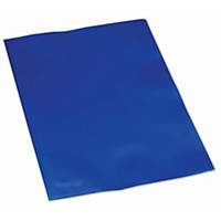 LYRECO PREMIUM A4 BLUE CUT FLUSH PLASTIC FOLDERS 150 MICRONS - PACK OF 25