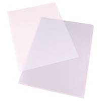 Lyreco Budget A4 Clear Cut Flush Plastic Folders 90 Microns - Box Of 100