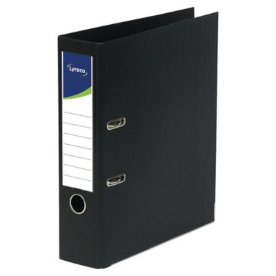 Lyreco Lever Arch File PP A4+ Black - Pack Of 10