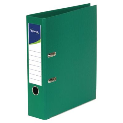 Lyreco Lever Arch File PP A4+ Green - Pack Of 10