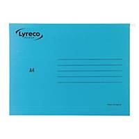 Lyreco Premium hangmappen voor laden, A4, V-bodem, blauw, per 25 stuks