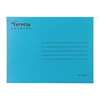 Lyreco Premium dossiers suspendus pour tiroirs folio fond V bleu - boîte de 25