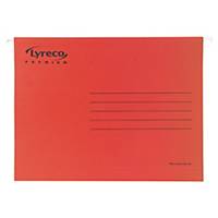 Lyreco Premium suspension files for drawers folio V red - box of 25