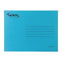 Lyreco Premium Suspension Files Foolscap V-Base Blue - Pack Of 50