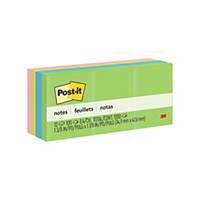 POST-IT 653-AU NEON NOTES 1.5 X2  - 4 NEON COLOURS - PACK OF 12