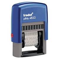 Word stamp Trodat printy 4822, 12 texts, self-colouring, 4 mm, French