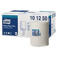 Caixa de 6 rolos de toalhas TORK papel virgem/reciclado 2 camadas 160 m branco
