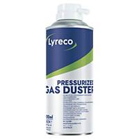 Lyreco spuitbus droog gas, niet ontvlambaar, voor verwijderen van stof, 400 ml