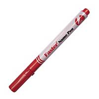 Faster Name Fine Pen Red