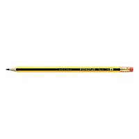 Pencil Staedtler Noris 122, HB, with eraser, yellow/black, package of 12 pcs