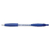 Bic® Atlantis, retractable ballpoint pen, medium, blue